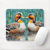 Mandarijn eend dier vogel art decor muismat (Met muis)