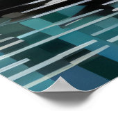 Mandarijn eend dier vogel art decor poster (Hoek)