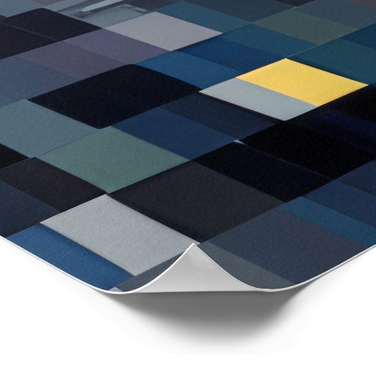 Mandarijn eend dier vogel art decor poster (Hoek)