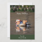 Mandarijn eend kerst Kaart (Voorkant)