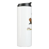 Mandarijn Eend Leak Proof Thermische Tumbler Thermosbeker (Gedraaid links)