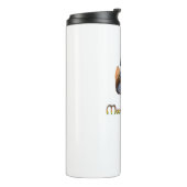 Mandarijn Eend Leak Proof Thermische Tumbler Thermosbeker (Gedraaid links)