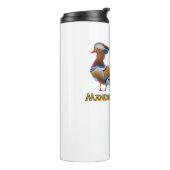 Mandarijn Eend Leak Proof Thermische Tumbler Thermosbeker (Gedraaid links)