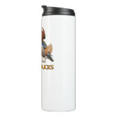 Mandarijn Eend Leak Proof Thermische Tumbler Thermosbeker (Geroteerd rechts)