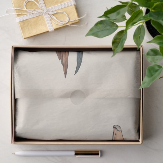 Mandarijn Eend Ornithologie Decoupage Print Tissuepapier (Geschenk)