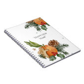 Mandarijn en Kerstmis Home Cookies Notitieboek (Rechterzijde)