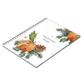 Mandarijn en Kerstmis Home Cookies Notitieboek (Linkerzijde)