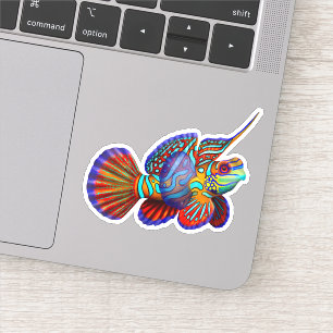 Mandarijn Fish Fish Vinyl Sticker