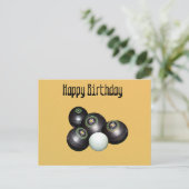 Mandarijn Gele Lawn Bowls Verjaardag, Ansichtkaart Briefkaart (Staand voorkant)