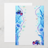 Mandarijn grondel zoutwater vissen uitnodigingen (Voorkant / Achterkant)