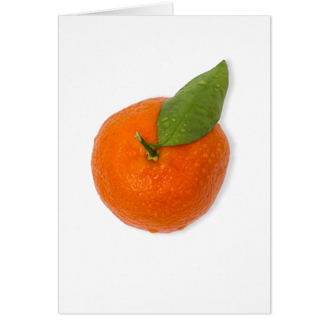 Mandarijn met groen blad (Voorkant)