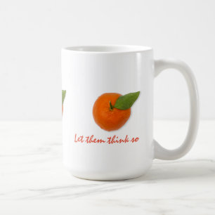 Mandarijn met groen blad koffiemok