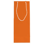 Mandarijn oranje wijn cadeautas (Achterkant)