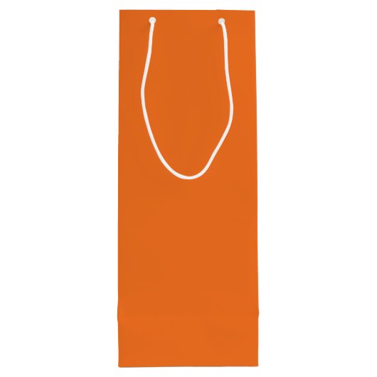 Mandarijn oranje wijn cadeautas (Achterkant)