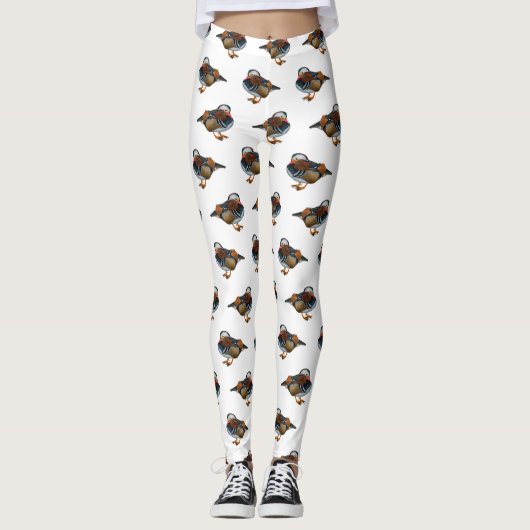 Mandarijn Razernij Leggings (kies kleur) (Voorkant)