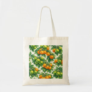 Mandarijn Sinaasappel Citrus Patroon Tote Bag