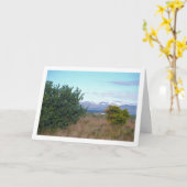 Mandarijn Sinaasappel en Sneeuwgebergte Kaart (Gele Bloem)