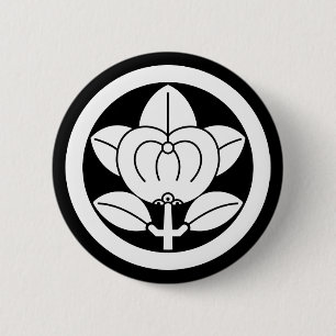 Mandarijn sinaasappel voor de Hikone familie Ronde Button 5,7 Cm