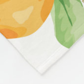 Mandarijn: Tropisch kleurrijk patroon Fleece Deken (Hoek)