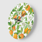 Mandarijn: Tropisch kleurrijk patroon Grote Klok (Hoek)