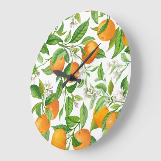 Mandarijn: Tropisch kleurrijk patroon Grote Klok (Hoek)
