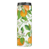 Mandarijn: Tropisch kleurrijk patroon Thermosbeker (Achterkant)