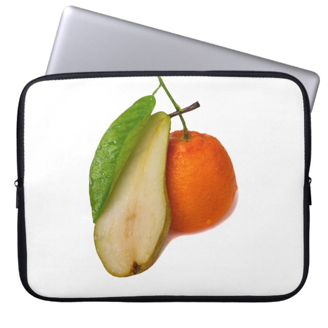 Mandarijn - Virtuoze contrabassist Laptop Sleeve (Voorkant)