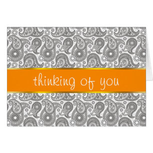 Mandarijn Zwart Paisley