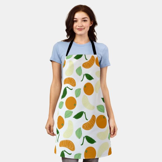 mandarijncitrus schort (Gedragen)