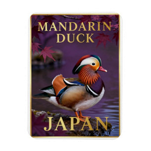 🦆 Mandarijneend Japan Exotische Vogel Magneet