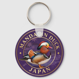 🦆 Mandarijneend Japanse natuur Sleutelhanger