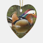 mandarijneend keramisch ornament (Links)