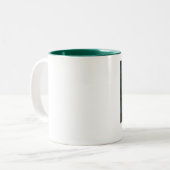 mandarijneend met twee tongen keramische mok (Voorkant links)