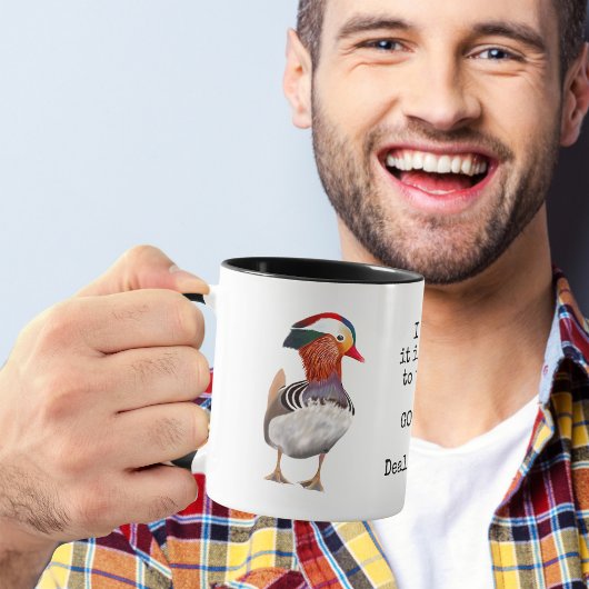 Mandarijneend vogelliefhebber mok