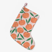 Mandarijnen : repeating fruit texture. kleine kerstsok (Voorkant (Hangend))