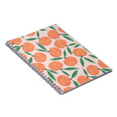 Mandarijnen : repeating fruit texture. notitieboek (Rechterzijde)