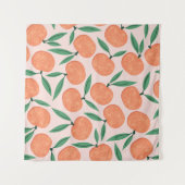 Mandarijnen : repeating fruit texture. wandkleed (Voorkant (horizontaal))