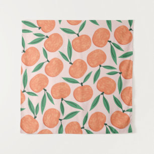 Mandarijnen : repeating fruit texture. wandkleed