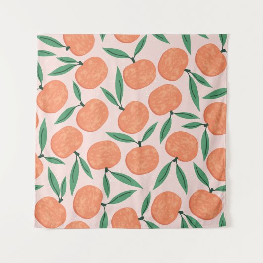 Mandarijnen : repeating fruit texture. wandkleed (Voorkant)
