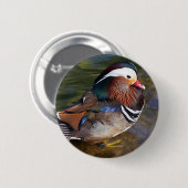 mandarijneneendenknop ronde button 5,7 cm (Voorkant /achterkant)