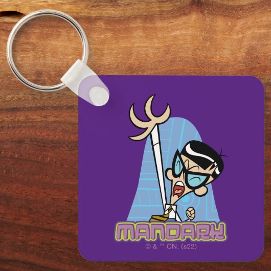 Mandarijnnaam Afbeelding Sleutelhanger (Voorkant)