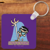 Mandarijnnaam Afbeelding Sleutelhanger (Achterkant)