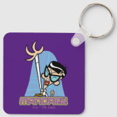 Mandarijnnaam Afbeelding Sleutelhanger (Achterkant)