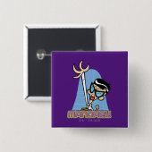 Mandarijnnaam Afbeelding Vierkante Button 5,1 Cm (Voorkant /achterkant)