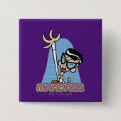 Mandarijnnaam Afbeelding Vierkante Button 5,1 Cm (Voorkant)