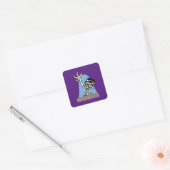 Mandarijnnaam Afbeelding Vierkante Sticker (Envelop)