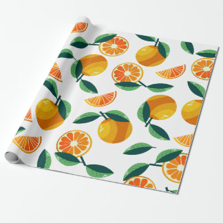 Mandarijnpatroon Cadeaupapier