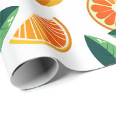 Mandarijnpatroon Cadeaupapier (Rol Hoek)