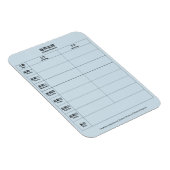Mandarijns Chinees Engels Tweetalige Weekplanner Magneet (Rechterzijde)