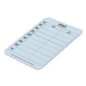 Mandarijns Chinees Engels Tweetalige Weekplanner Magneet (Linkerzijde)